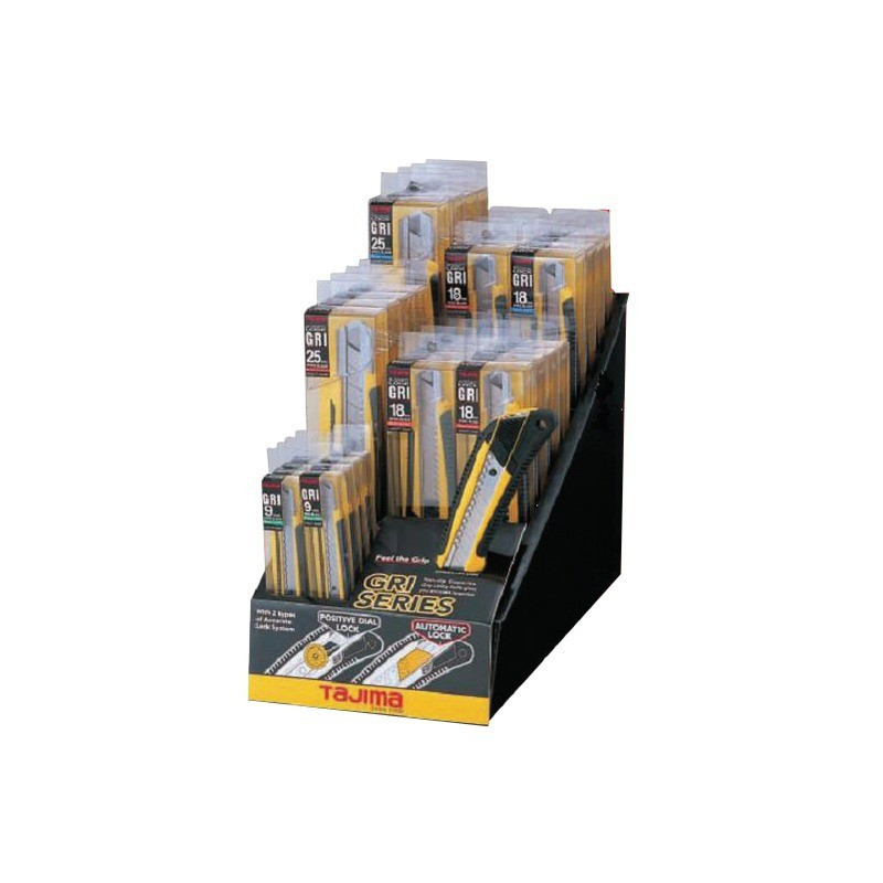 CUTTER GRI SERIE 9, 18, 25 MM AUSSTELLUNGSSTAND VON 32 TAJIAMA