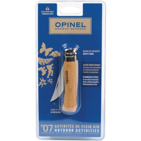 BLISTER OPINEL ROESTVRIJSTALEN MES NR. 07