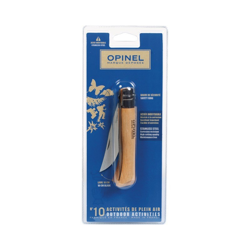 CUCHILLO OPINEL DE ACERO INOXIDABLE PARA AMPOLLAS Nº10