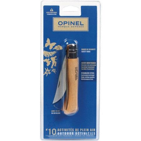 COLTELLO OPINEL IN ACCIAIO INOX PER VESCICHE N°10