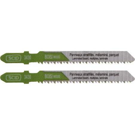 SCID T-Hooked Holz-Stichsägeblatt – Dicke 1,45 mm – Länge 80 mm – Verkauft als 2