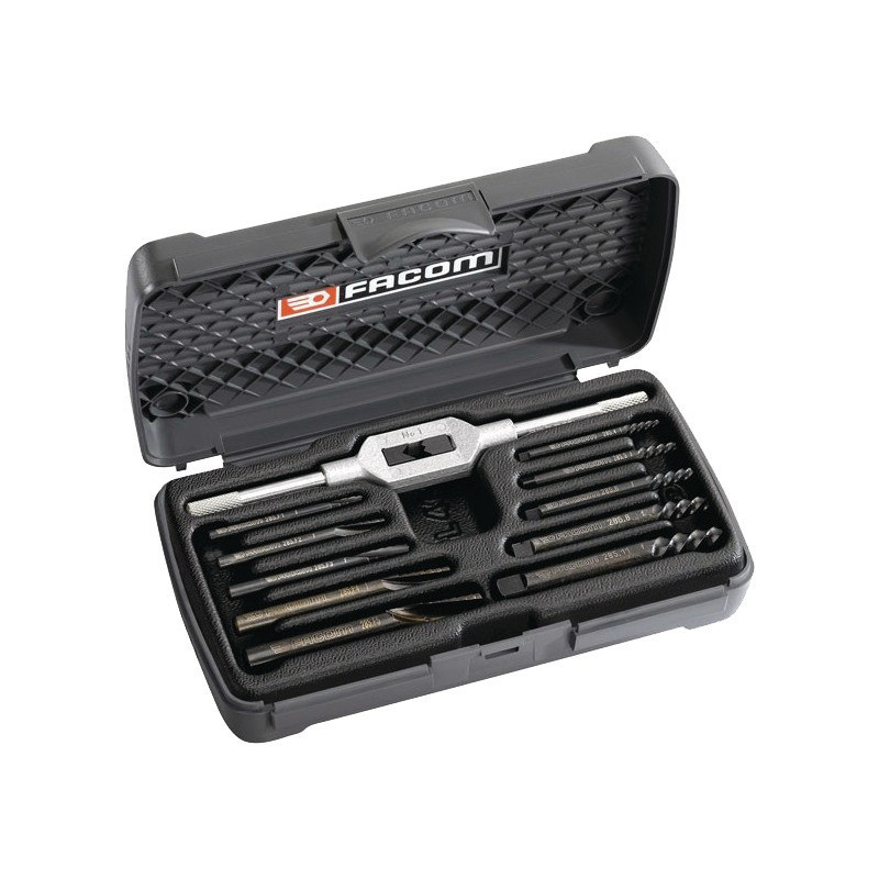 EXTRACTEUR DE GOUJONS ET FORET 3 A 18 MM COFFRET DE 11 PIECES FACOM