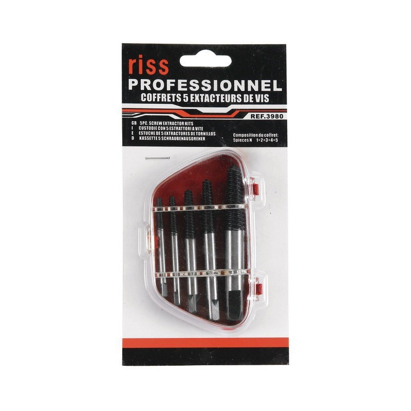 GOUJOU-EXTRACTORS VAN 3 TOT 18 SET VAN 5 RISS