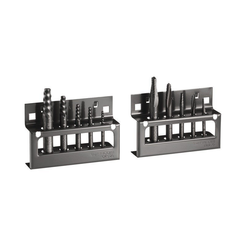 EXTRACTEUR DE GOUJONS ET FORETS 3 A 18 MM JEU 10 PIECES FACOM