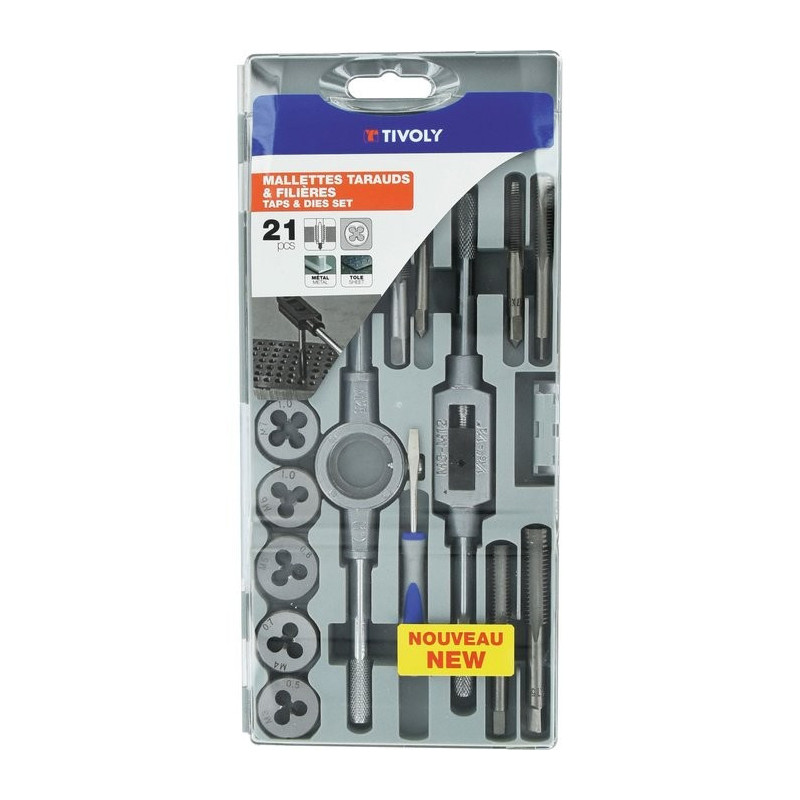 Set Tively Tap and Die - 21 pezzi