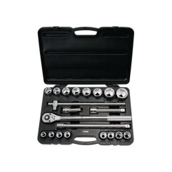 VASOS Y ACCESORIOS DE 3/4" KS TOOLS SET DE 21 PIEZAS