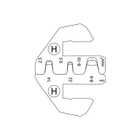 Matriz de herramienta de crimpado H - 678185H