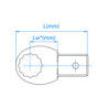 Broca poligonal de 7/16" de pulgada - 34502114S