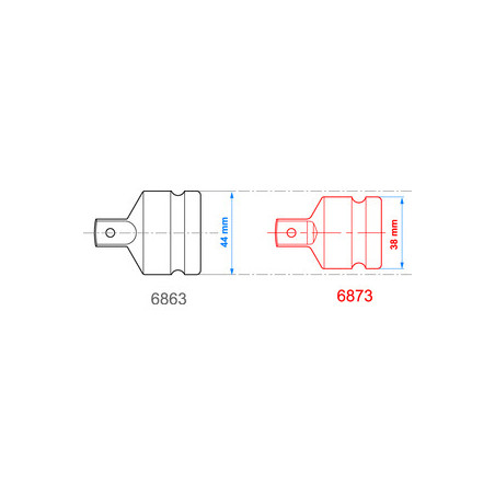Adattatore ingranaggi 3/4" (19,05 mm) - 6874