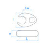 3/8" inch buis kraaivoet boor - 503112R