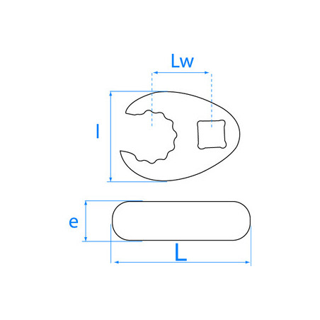 1/2" buis kraaivoetbit - 503116R