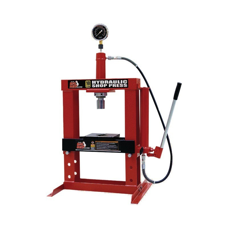 HYDRAULISCHE PERSWERKBANK 10T 2 STAANDERS