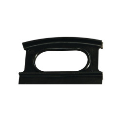 ZWART PLASTIC LOOPIJZER