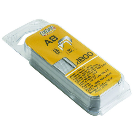 Agrafes 8 mm pour agrafeuse mek5310m 5314m 5010 (boite de 1800)
