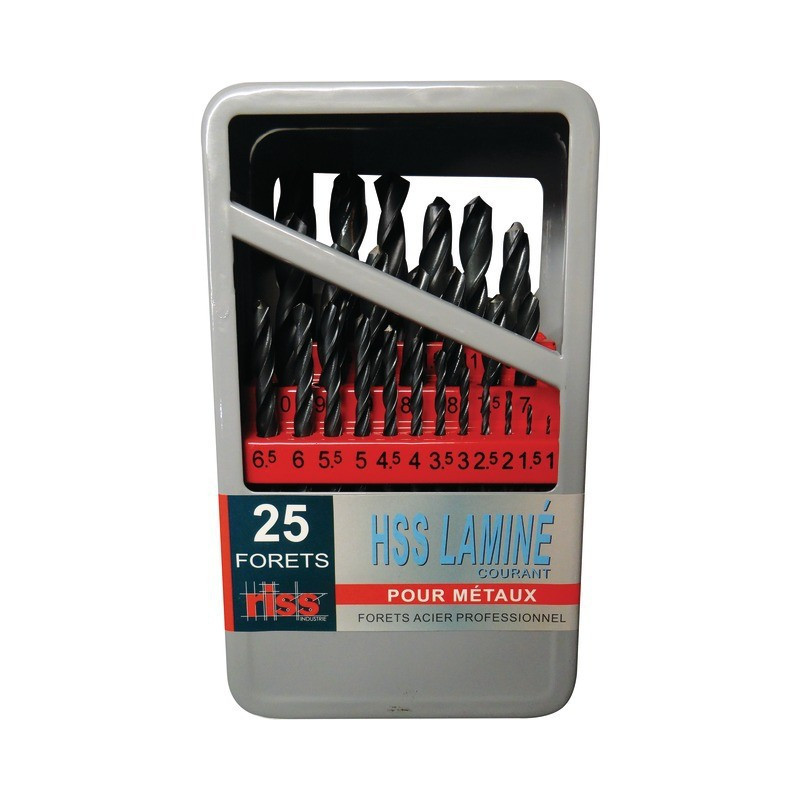 BOORBITS 1A13 ROLLED METALS SET 25 STUKKEN