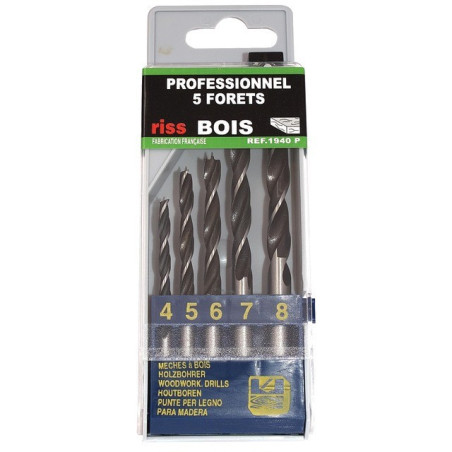 BOOREN 4A8 HOUT 3 SPIKES SET 5 STUKKEN