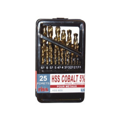 BOORBITS 1A13 HSS TECN'X COBALT 5% INGESTELD 25P