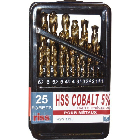 BROCAS 1A13 HSS TECN'X COBALT 5% SET 25P