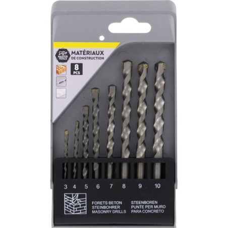 Coffret de foret a beton standard