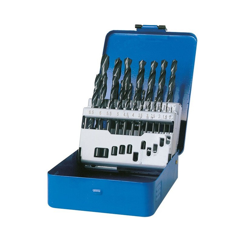 Coffret métal HSS Tivoly - 19 forets - Diamètre 1 à 10 mm