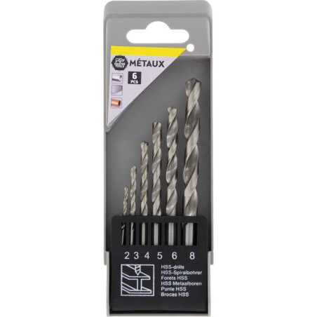 Master Tools Standard Metal Drill Set - 6 stuks