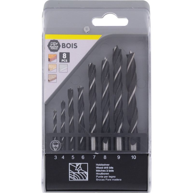 Master Tools Holzdocht-Set – 8 Teile