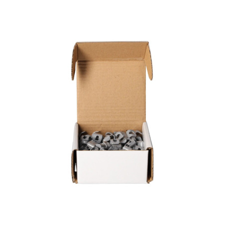 Masses d'équilibrage en aluminium haute qualité, revêtement polymère gris, 5g, fixation stable.