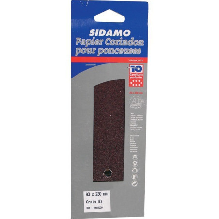 PAPIER CORINDON PERFORE 93X230 GR40 BLISTER DE 10