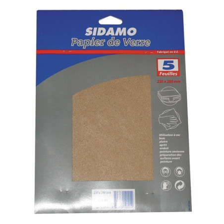 SCHLEIFPAPIER 230X280 GR60 BLISTER X5
