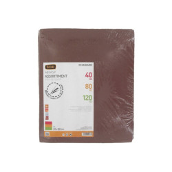 SCID Hook & Loop 230 x 280 mm Corundum Papier - Grit 40, 80, 120 - Verkocht als 6
