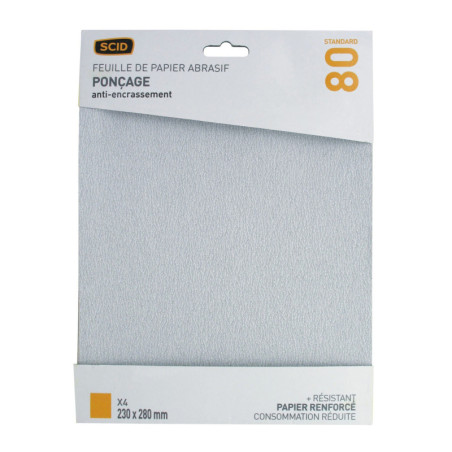 SCID Anti-Fouling Corundum Papier - Grit 80, 180, 240, 320 - Verkocht door 4