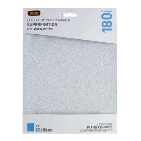 SCID Anti-Fouling Corundum Papier - Grit 80, 180, 240, 320 - Verkocht door 4