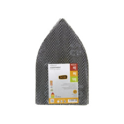 Patin maille iron auto-agrippant 175 x 105 mm SCID - Grain 40 x 2 - 80 x 4 - 120 x 4 - Vendu par 10