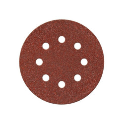 Haak- en lusschijf - SCID - Diameter 125 mm - 8 gaten - Grit 40, 80, 120 - Verkocht als 5
