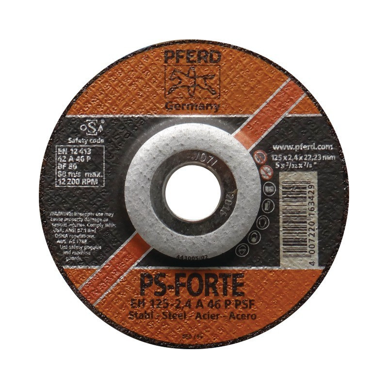 METALL-CUTOFF-SCHEIBE 125 X 2,4 X 22,2 MM PS FORTE