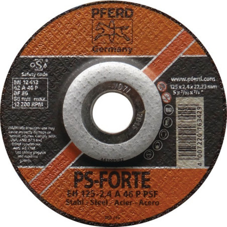DISCO METALLICO DI TAGLIO 125 X 2,4 X 22,2 MM PS FORTE