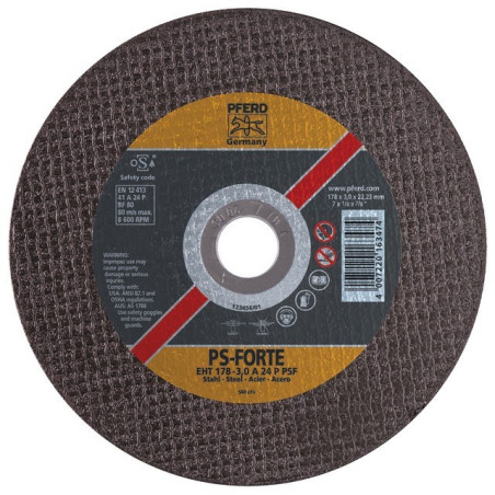 METALEN AFKAPSCHIJF 230 X 3 X 22,2 MM PS FORTE