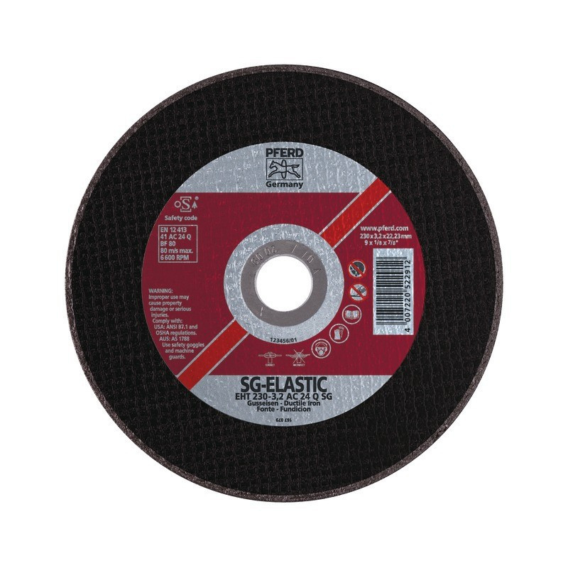 DISCO DI TAGLIO METALLICO/ACCIAIO INOX 125 X 1,6 X 22,2 MM SG ELASTICO