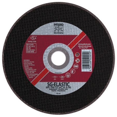 DISCO DI TAGLIO METALLICO/ACCIAIO INOX 125 X 1,6 X 22,2 MM SG ELASTICO