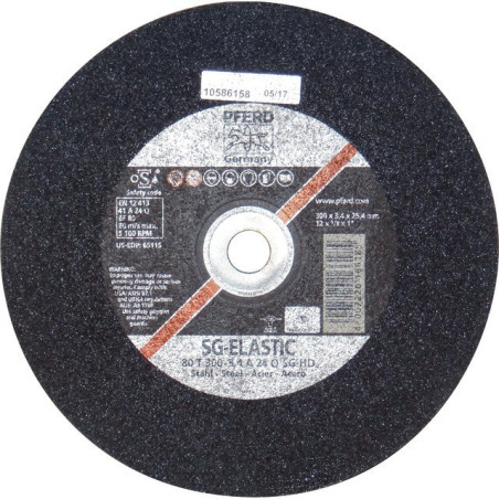 DISCO METÁLICO DE CORTE 300 X 3,5 X 25,4 MM SG ELASTIC