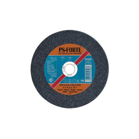 DISCO DE CORTE DE METAL/ACERO INOXIDABLE 230 X 2,4 X 22,2 MM PS FORTE