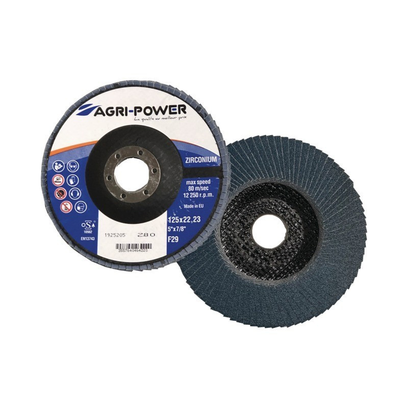 125X1 GR80 ZIRCO AGRI POWER FLAP DISC