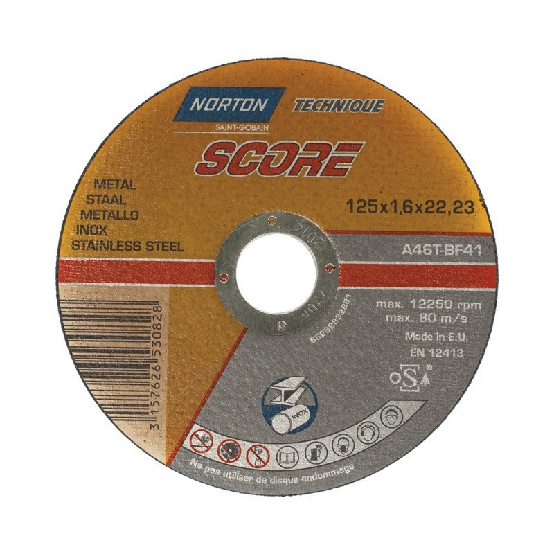 METALL/EDELSTAHL-SCHNEIDSCHEIBE 125 X 1,6 X 22,2 MM PARTITUR