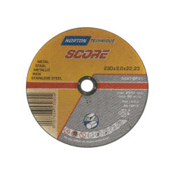 DISCO DI TAGLIO METALLICO/ACCIAIO INOX 230 X 2 X 22,2 MM PUNTEGGIO