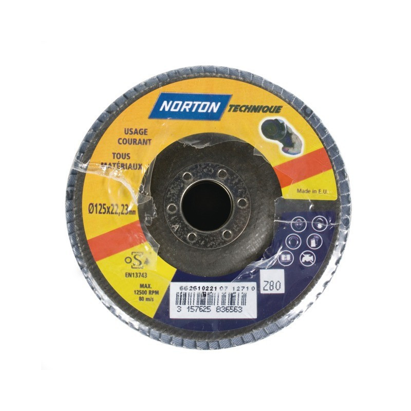 KOEPELVORMIGE KLEP 125 MM KORREL 80 BLUE PRO