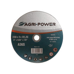 DISQUE TRONÇONNAGE METAL 230X2X22,23 LOT DE 5