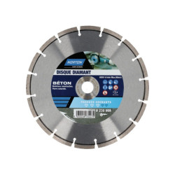 DISQUE DIAMANT SEGMENTE DIAMETRE 230MM TRAVAUX COURANT