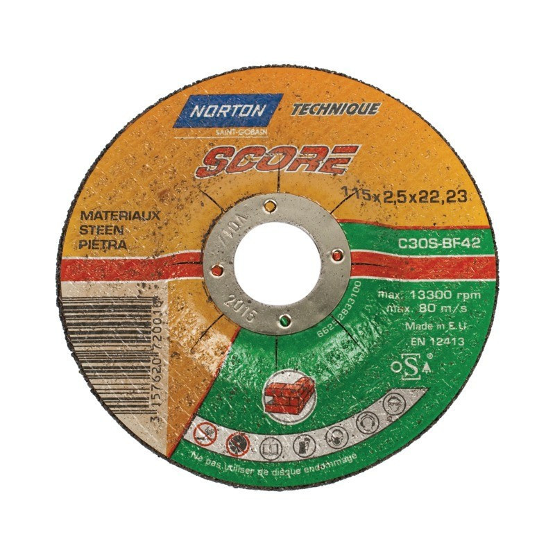 SNIJSCHIJFMATERIALEN 115 X 2,5 X 22,2 MM SCORE