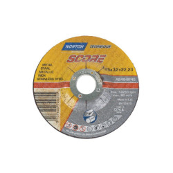 DISQUE À TRONÇONNER MÉTAL/INOX 125 X 3,2 X 22,2 MM SCORE