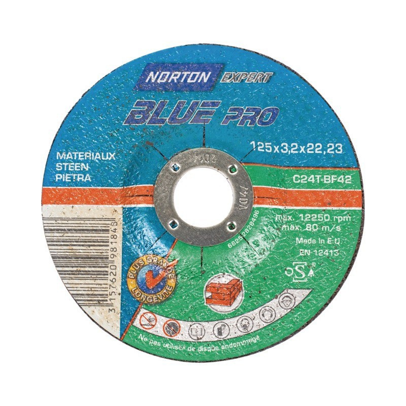 MATERIALES DEL DISCO DE CORTE 125 X 3,2 X 22,2 MM BLUE PRO